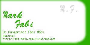 mark fabi business card